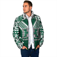 Custom Hawaii Football Padded Jacket Rainbow Warriors Tropical Vibes - Polynesian Pride