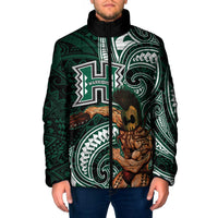 Hawaii Ikaika Warrior Football Padded Jacket Polynesian Tribal Tattoo - Polynesian Pride