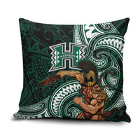 Hawaii Ikaika Warrior Football Pillow Cover Polynesian Tribal Tattoo - Polynesian Pride