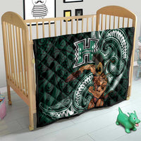 Hawaii Ikaika Warrior Football Quilt Polynesian Tribal Tattoo - Polynesian Pride
