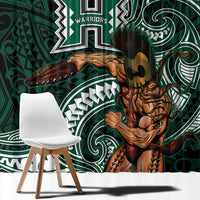 Hawaii Ikaika Warrior Football Window Curtain Polynesian Tribal Tattoo - Polynesian Pride