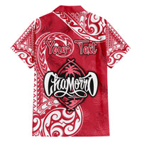 Personalised Hafa Adai Guam History and Chamorro Heritage Day Hawaiian Shirt Red Latte Stone LT05 - Polynesian Pride