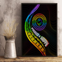 LGBT History Month Canvas Wall Art Proud And Happy Polynesian Dolphin LT05 - Polynesian Pride