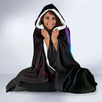 LGBT History Month Hooded Blanket Proud And Happy Polynesian Dolphin LT05 - Polynesian Pride