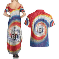 Samoa Couples Matching Summer Maxi Dress and Hawaiian Shirt Tie Dye Unique Style