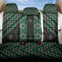 New Zealand Aotearoa Back Car Seat Cover Green Poutama With Taniko Pattern LT05