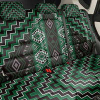 New Zealand Aotearoa Back Car Seat Cover Green Poutama With Taniko Pattern LT05