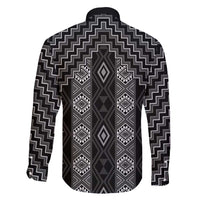 New Zealand Aotearoa Family Matching Mermaid Dress and Hawaiian Shirt Black Poutama With Taniko Pattern LT05 - Polynesian Pride