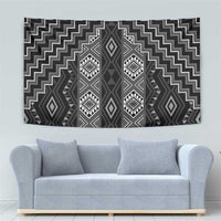 New Zealand Aotearoa Tapestry Black Poutama With Taniko Pattern LT05