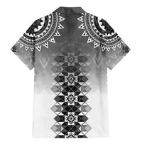 New Zealand Family Matching Mermaid Dress and Hawaiian Shirt Poutama Mix Gray Taniko Inspired Art LT05