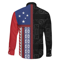 Samoa Flag Family Matching Summer Maxi Dress and Hawaiian Shirt Ula Fala With Samoan Siapo LT05 - Polynesian Pride