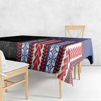 Samoa Flag Tablecloth Ula Fala With Samoan Siapo - Polynesian Pride