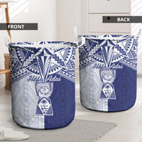 Northern Mariana Islands And Guam Laundry Basket Latte Stone With Tribal Pattern
