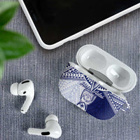 Northern Mariana Islands And Guam AirPods Case Latte Stone With Tribal Pattern