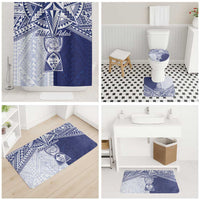Northern Mariana Islands And Guam Bathroom Set Latte Stone With Tribal Pattern