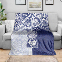 Northern Mariana Islands And Guam Blanket Latte Stone With Tribal Pattern