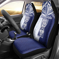 Northern Mariana Islands And Guam Car Seat Cover Latte Stone With Tribal Pattern