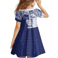 Personalised Northern Mariana Islands And Guam Family Matching Long Sleeve Bodycon Dress and Hawaiian Shirt Latte Stone With Tribal Pattern