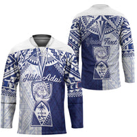 Personalised Northern Mariana Islands And Guam Hockey Jersey Latte Stone With Tribal Pattern