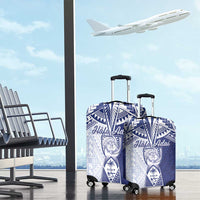 Northern Mariana Islands And Guam Luggage Cover Latte Stone With Tribal Pattern