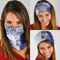 Northern Mariana Islands And Guam Neck Gaiter Latte Stone With Tribal Pattern