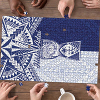 Northern Mariana Islands And Guam Puzzle Latte Stone With Tribal Pattern