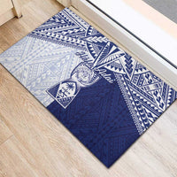 Northern Mariana Islands And Guam Rubber Doormat Latte Stone With Tribal Pattern