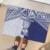 Northern Mariana Islands And Guam Rubber Doormat Latte Stone With Tribal Pattern