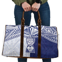 Northern Mariana Islands And Guam Travel Bag Latte Stone With Tribal Pattern