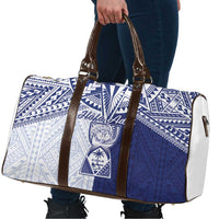 Northern Mariana Islands And Guam Travel Bag Latte Stone With Tribal Pattern