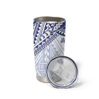 Northern Mariana Islands And Guam Tumbler Cup Latte Stone With Tribal Pattern