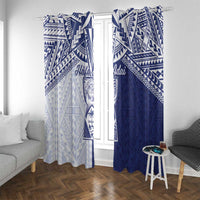 Northern Mariana Islands And Guam Window Curtain Latte Stone With Tribal Pattern