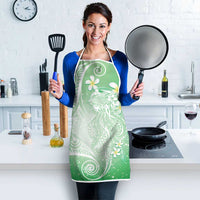 Polynesian Jellyfish Apron With Plumeria Green LT05 - Polynesian Pride