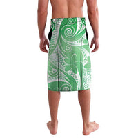 Polynesian Jellyfish Lavalava With Plumeria Green LT05 - Polynesian Pride