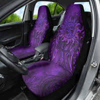 New Zealand Dream Catcher Car Seat Cover Maori Koru Pattern Purple Version