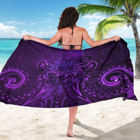 New Zealand Dream Catcher Sarong Maori Koru Pattern Purple Version