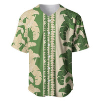 Hawaii Pua Kenikeni Lei Baseball Jersey With Lau Maia Green
