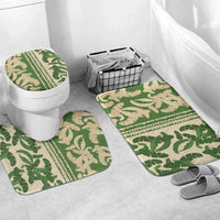 Hawaii Pua Kenikeni Lei Bathroom Set With Lau Maia Green