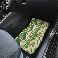 Hawaii Pua Kenikeni Lei Car Mats With Lau Maia Green