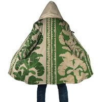 Hawaii Pua Kenikeni Lei Cloak With Lau Maia Green