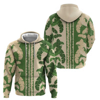 Hawaii Pua Kenikeni Lei Hoodie With Lau Maia Green