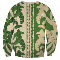 Hawaii Pua Kenikeni Lei Sweatshirt With Lau Maia Green