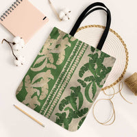Hawaii Pua Kenikeni Lei Tote Bag With Lau Maia Green
