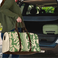 Hawaii Pua Kenikeni Lei Travel Bag With Lau Maia Green