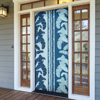 Hawaii Pua Kenikeni Lei Door Cover With Lau Maia Royal Blue