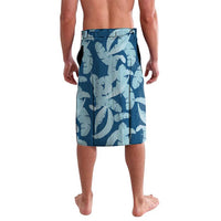 Hawaii Pua Kenikeni Lei Lavalava With Lau Maia Royal Blue