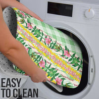 Hawaii Pikake Lokelani Plumeria Lei Bathroom Set Green Palaka Motifs