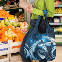 New Zealand Matariki Grocery Bag Pigeon Kereru Maori Fern Art LT05 - Polynesian Pride