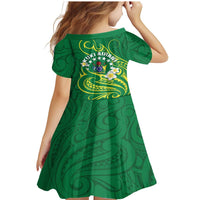 Cook Islands Happy Constitution Day Family Matching Mermaid Dress and Hawaiian Shirt Pattern Tribal Art