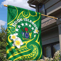 Cook Islands Happy Constitution Day Garden Flag Pattern Tribal Art